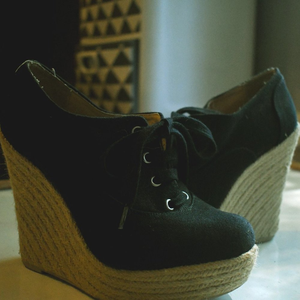 Forever 21 black wedges